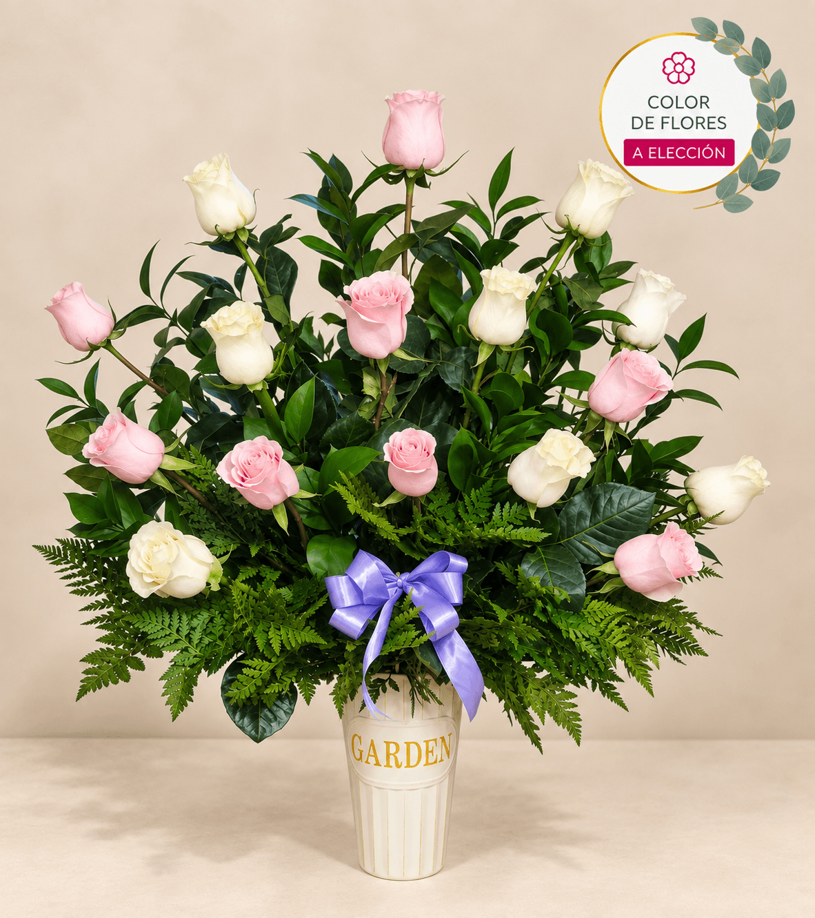 Arreglo de 16 rosas